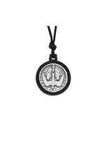 Confirmation Pendant - Holy Spirit (Pewter with Black Wood)