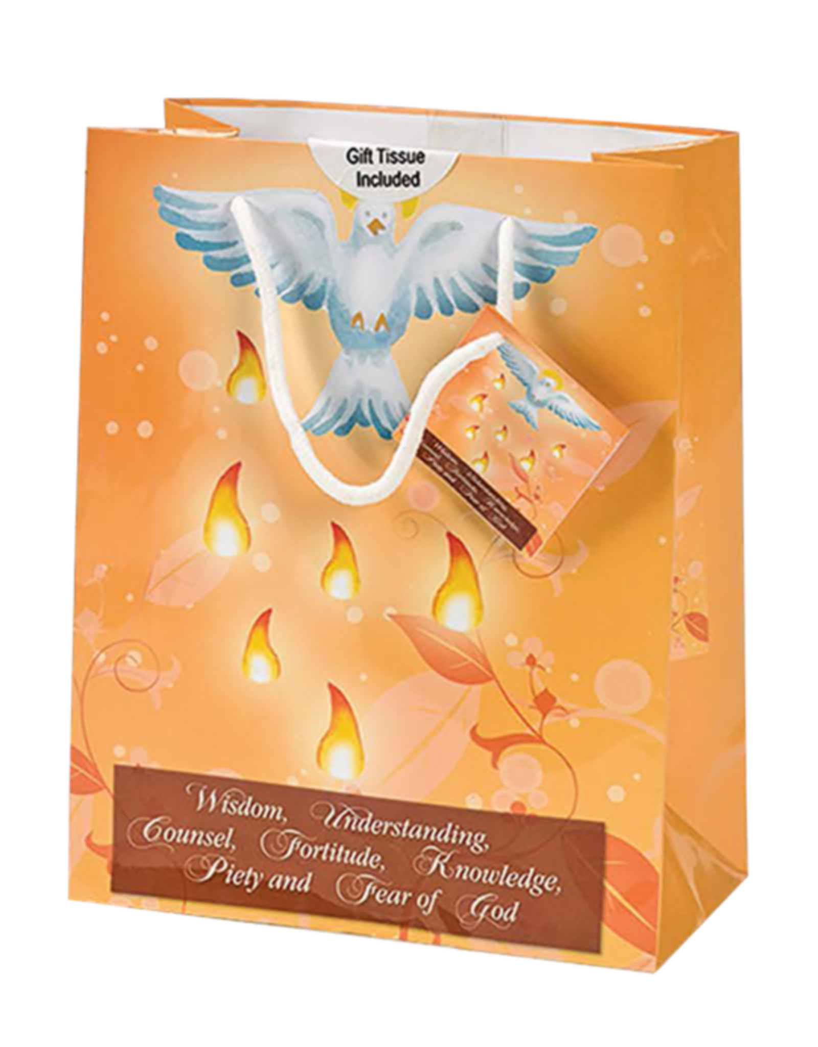 Lumen Mundi Confirmation Gift Bag - Orange (Small)