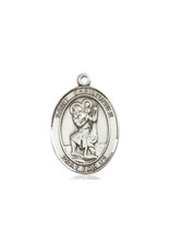 Bliss St. Christopher Oval Medal, Sterling Silver 7022SS