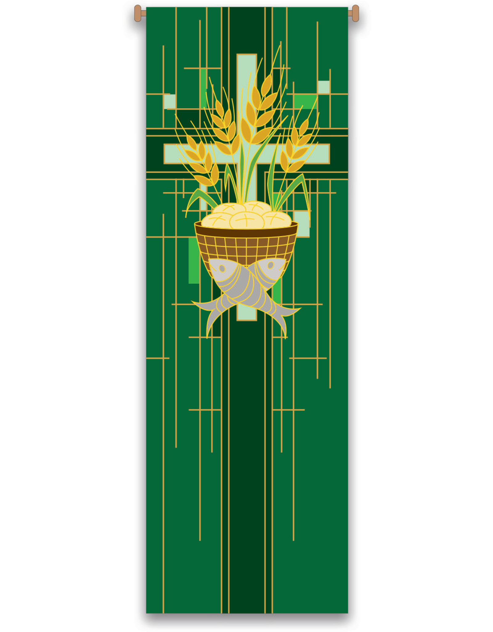 Slabbinck Green Host/Fish/Wheat/Cross Banner