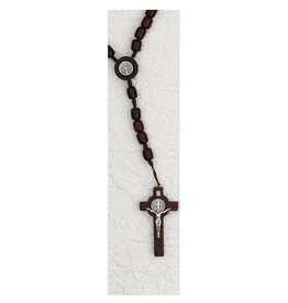 Lumen Mundi St. Benedict Brown Wood Rosary