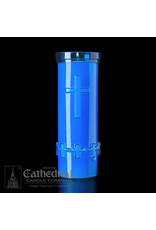 Cathedral Candle 6-Day Devotiona-Lite Blue Plastic Candles (24)