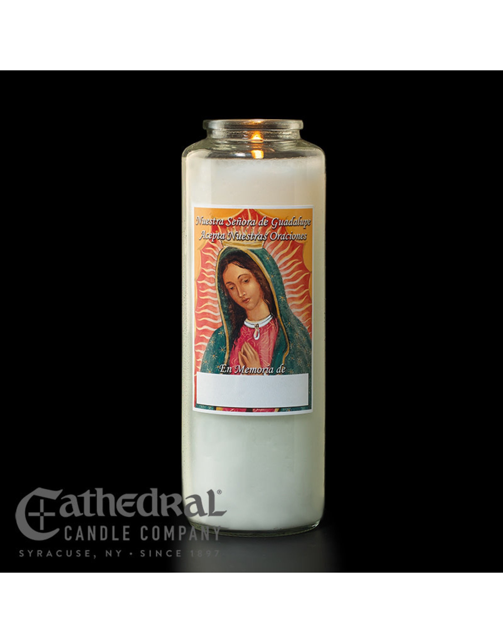Cathedral Candle 6-Day En Memoria Glass Candle (Each)