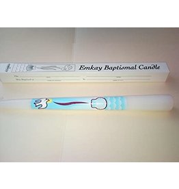 Emkay (Muench-Kreuzer) Baptism Candles - I Baptize Thee (50)