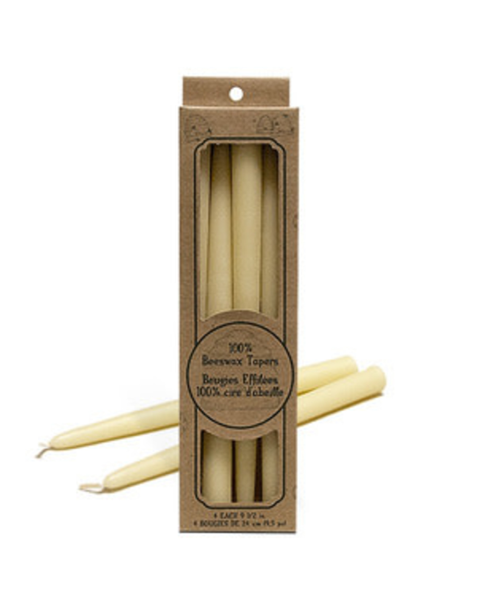 General Wax 100% Beeswax Candle Tapers -10" (4)