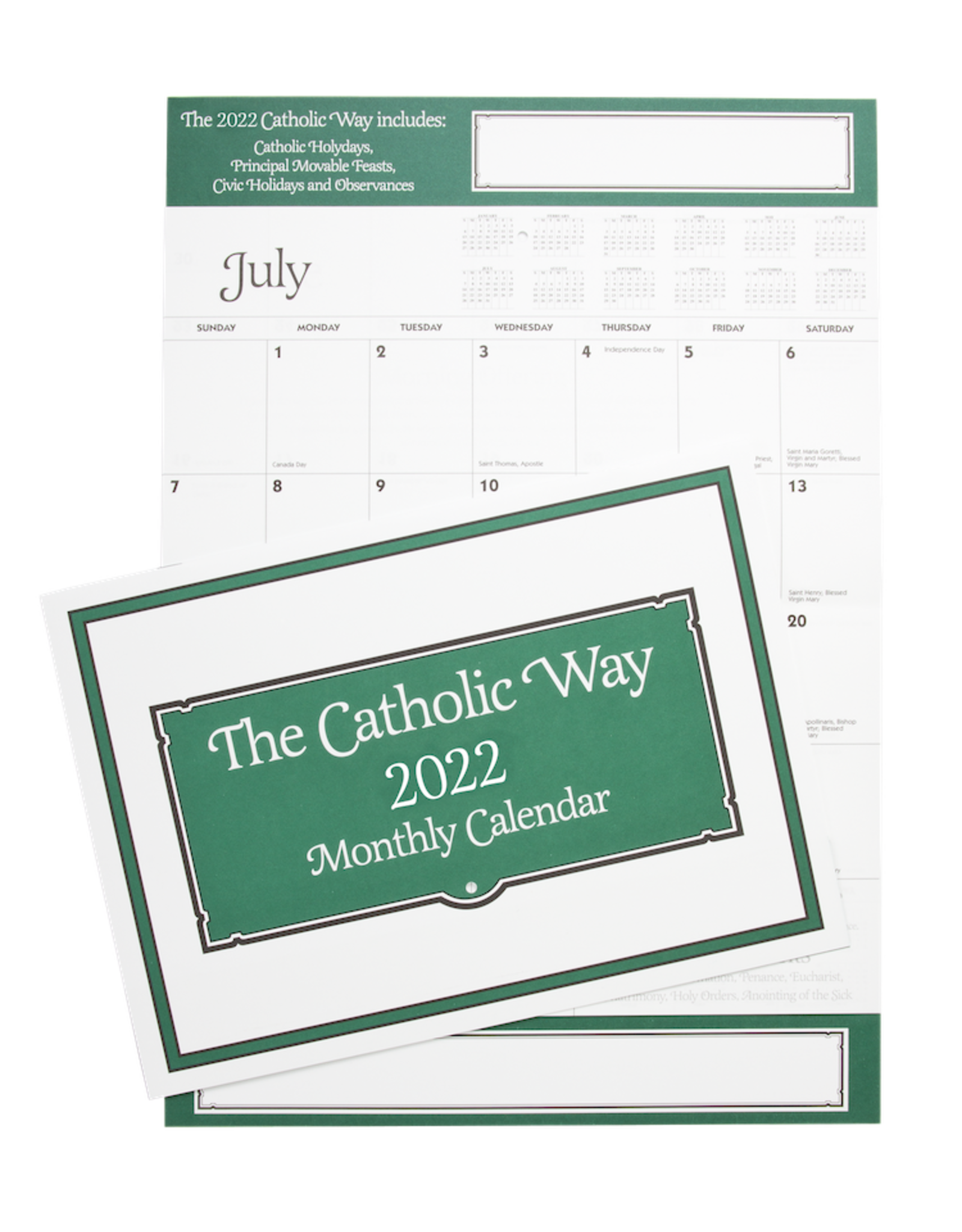 2022 Catholic Way Calendar Reilly S Church Supply Inc