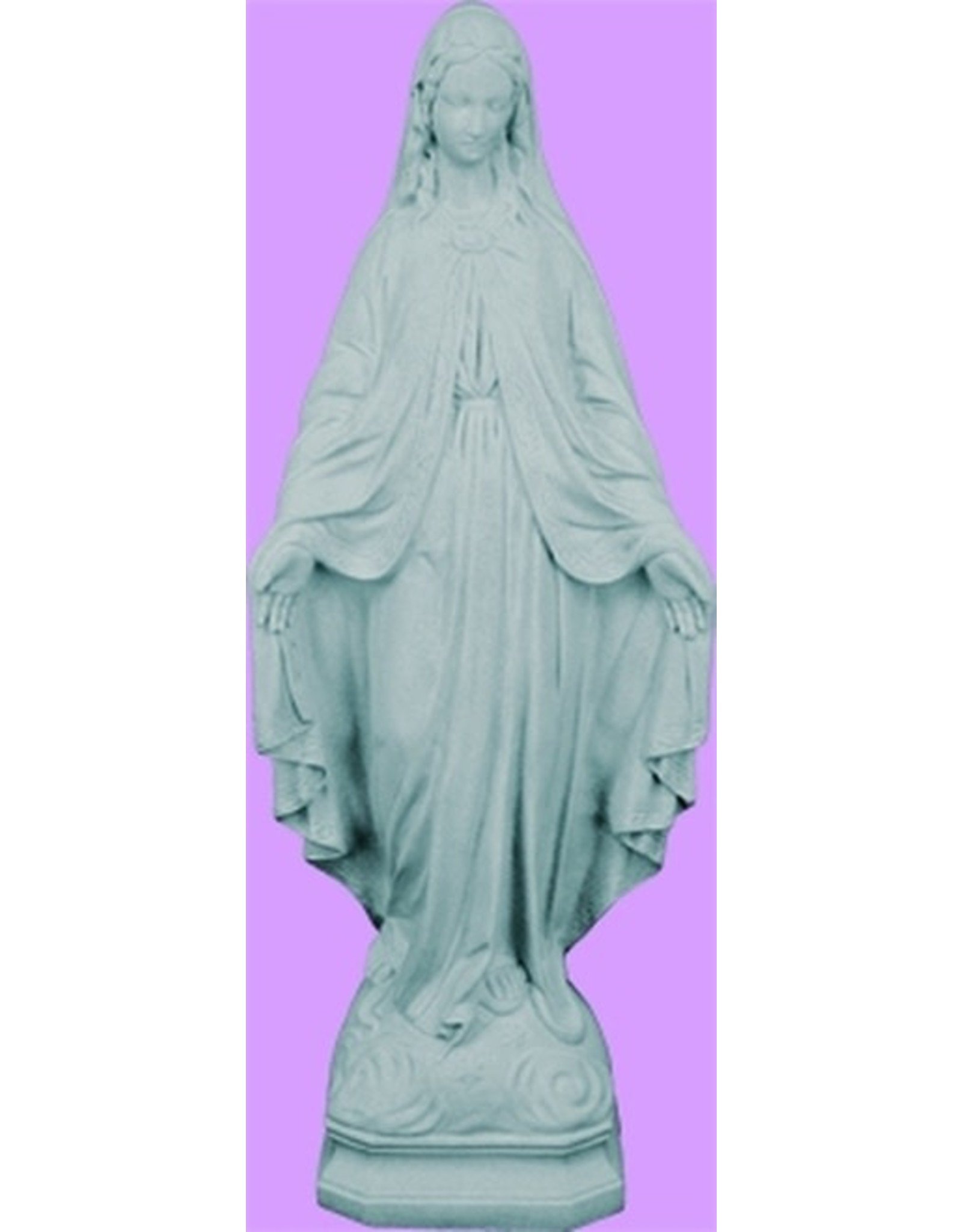 Space Age Our Lady of Grace Statue (24") Granite Finish