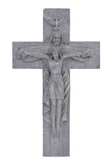 George Chen Atrio Trinity Crucifix, Grey (15.5")