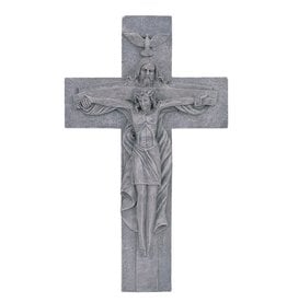 George Chen Atrio Trinity Crucifix, Grey (15.5")
