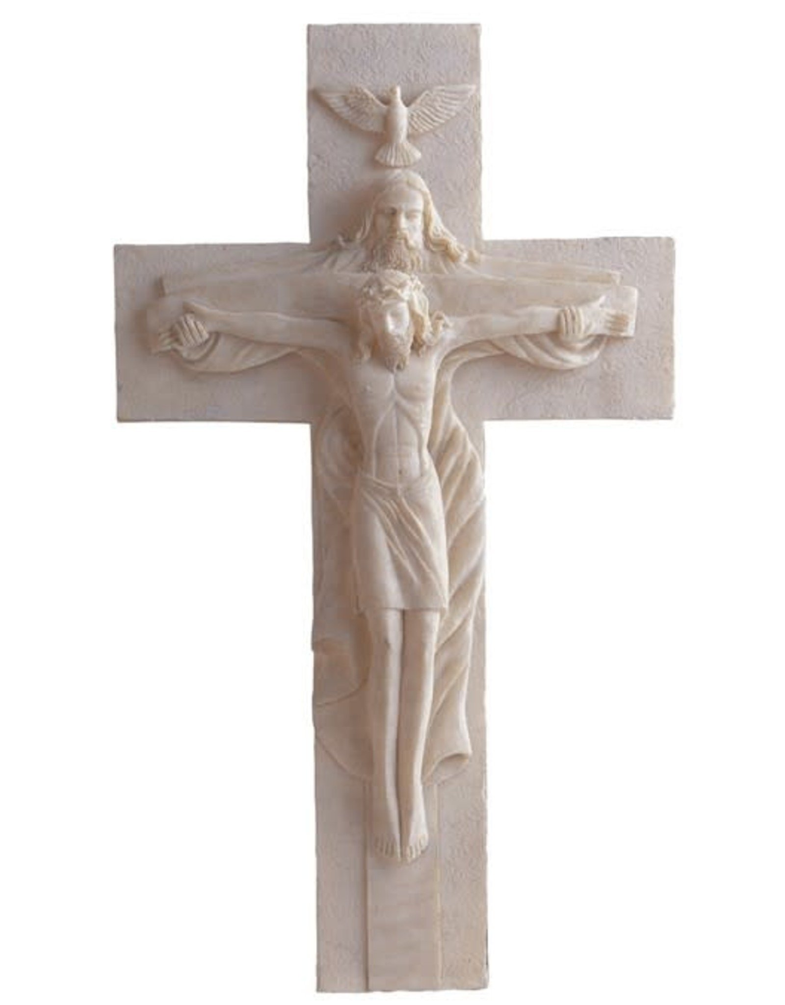 George Chen Atrio Trinity Crucifix, White (15.5")
