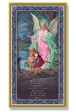 Hirten Plaque - Guardian Angel with Prayer, 5"x9"