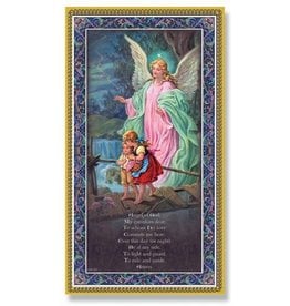 Hirten Plaque - Guardian Angel with Prayer, 5"x9"