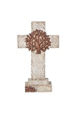 Standing Cross w/Bronze Tree 10.25"