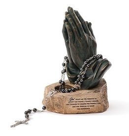 Roman Praying Hands Rosary Holder