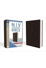 Zondervan NIV Large Print Value Thinline Gray/Black Imitation Leather Bible