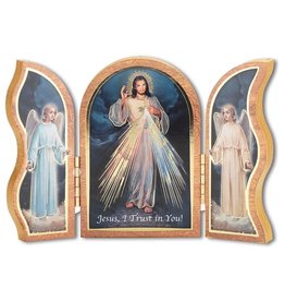 Hirten Triptych Divine Mercy 5x3.5
