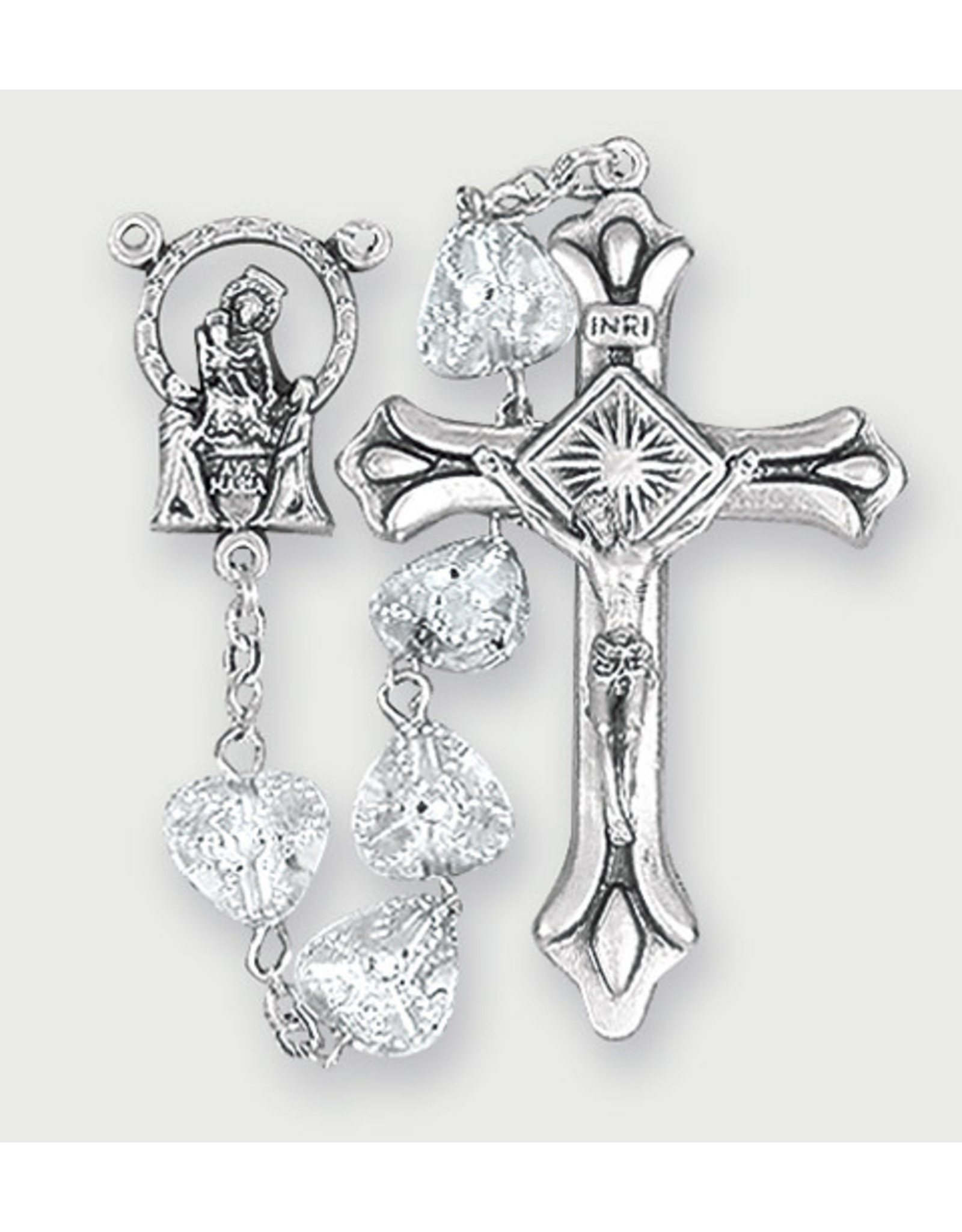 Hirten Rosary - Crystal-Look  8mm
