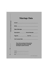 Remey, F.J. Marriage Data Envelopes 9x12