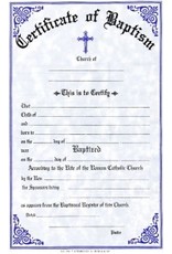 Remey, F.J. Certificates - Baptism (Pad of 50)