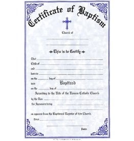 Remey, F.J. Certificates - Baptism (Pad of 50)