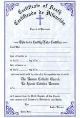 Remey, F.J. Bilingual Death Certificates (Pad of 50)