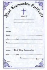 Remey, F.J. Certificates - First Communion (Pad of 50)
