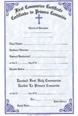 Remey, F.J. Certificates - First Communion, Bilingual (Pad of 50)