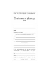 Remey, F.J. Marriage Notification - 3 Part Set (100)