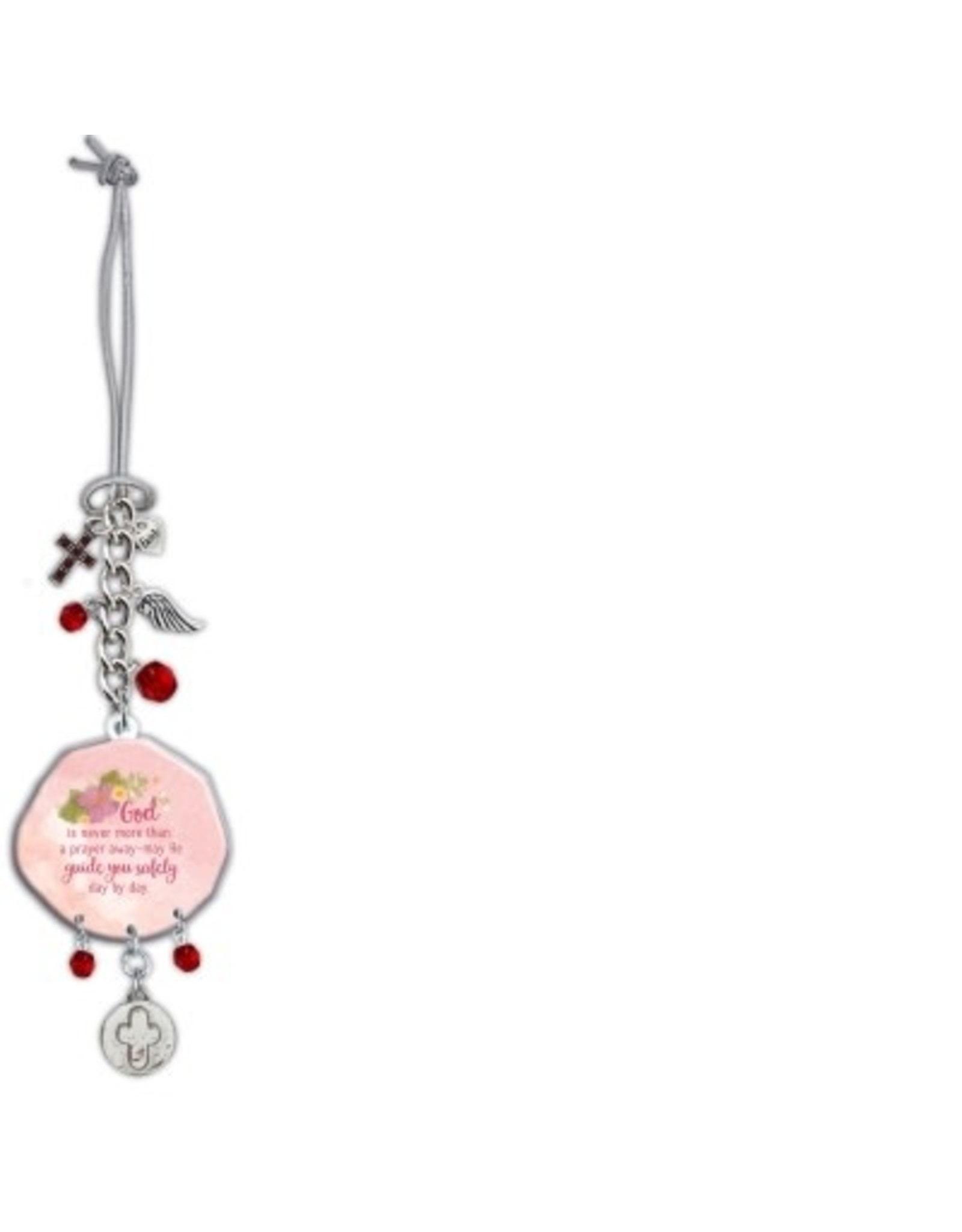 Abbey & CA Gift Car Charm - God is Never More than a Prayer Away