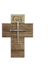 Abbey & CA Gift Wall Cross - Hang it on the Cross (11")