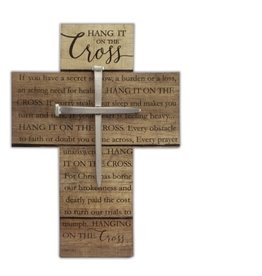 Abbey & CA Gift Wall Cross - Hang it on the Cross (11")