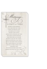 Abbey & CA Gift Marriage Unity of Three Plaque 17x10