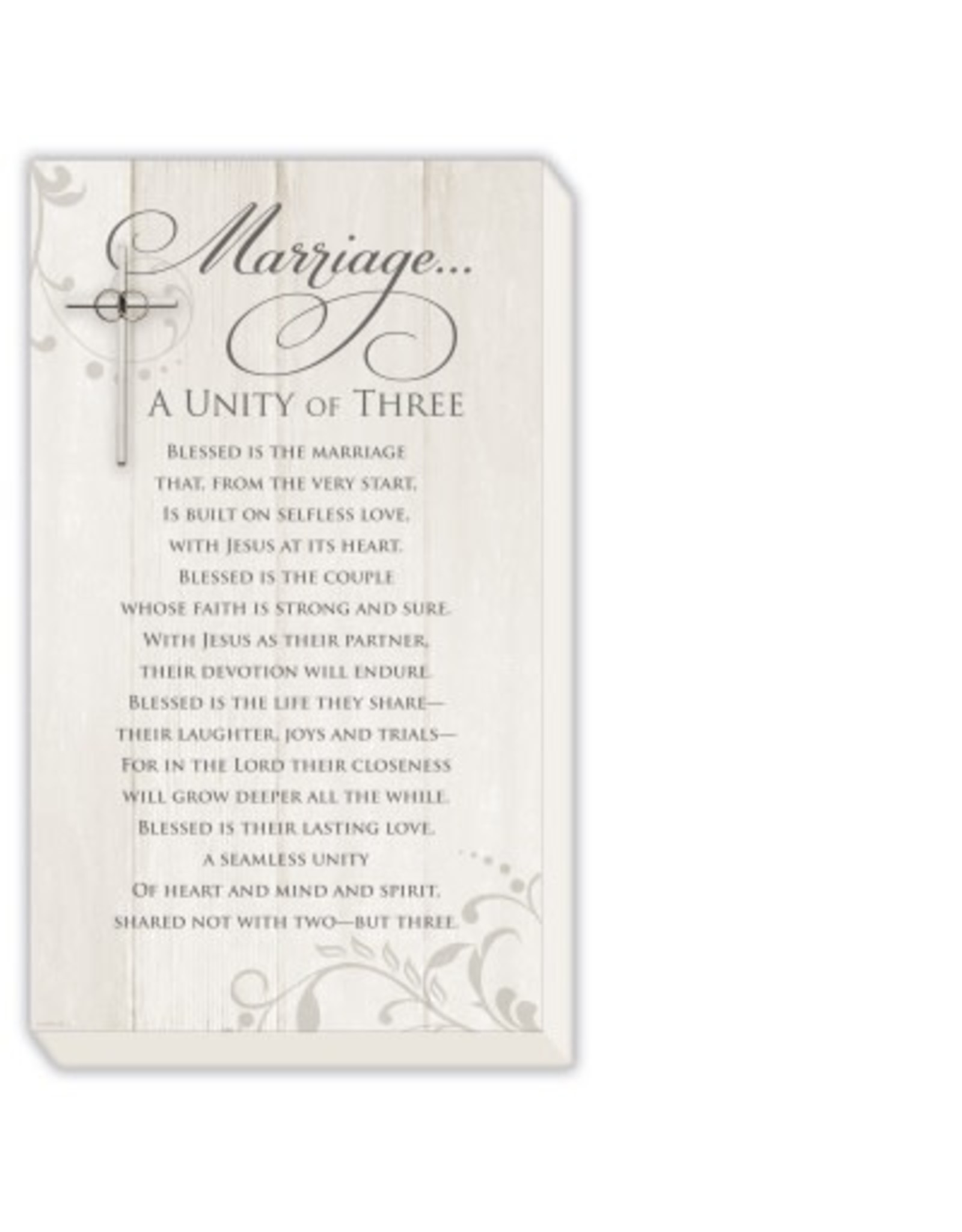 Abbey & CA Gift Marriage Unity of Three Plaque (10x17")