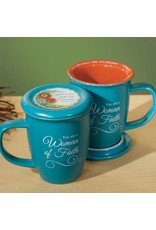 Abbey & CA Gift Mug with Coaster - Woman of Faith