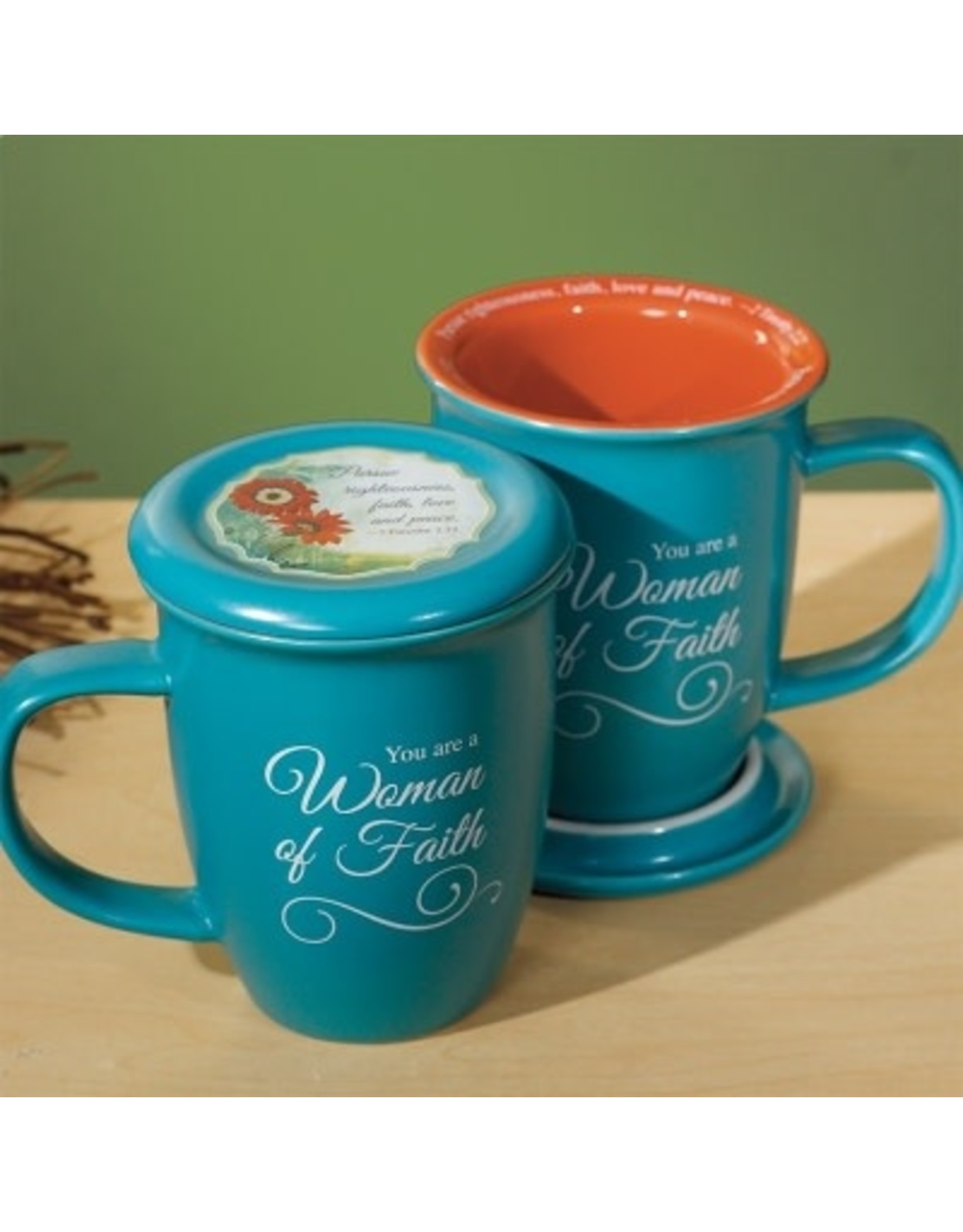 Abbey & CA Gift Mug with Coaster - Woman of Faith