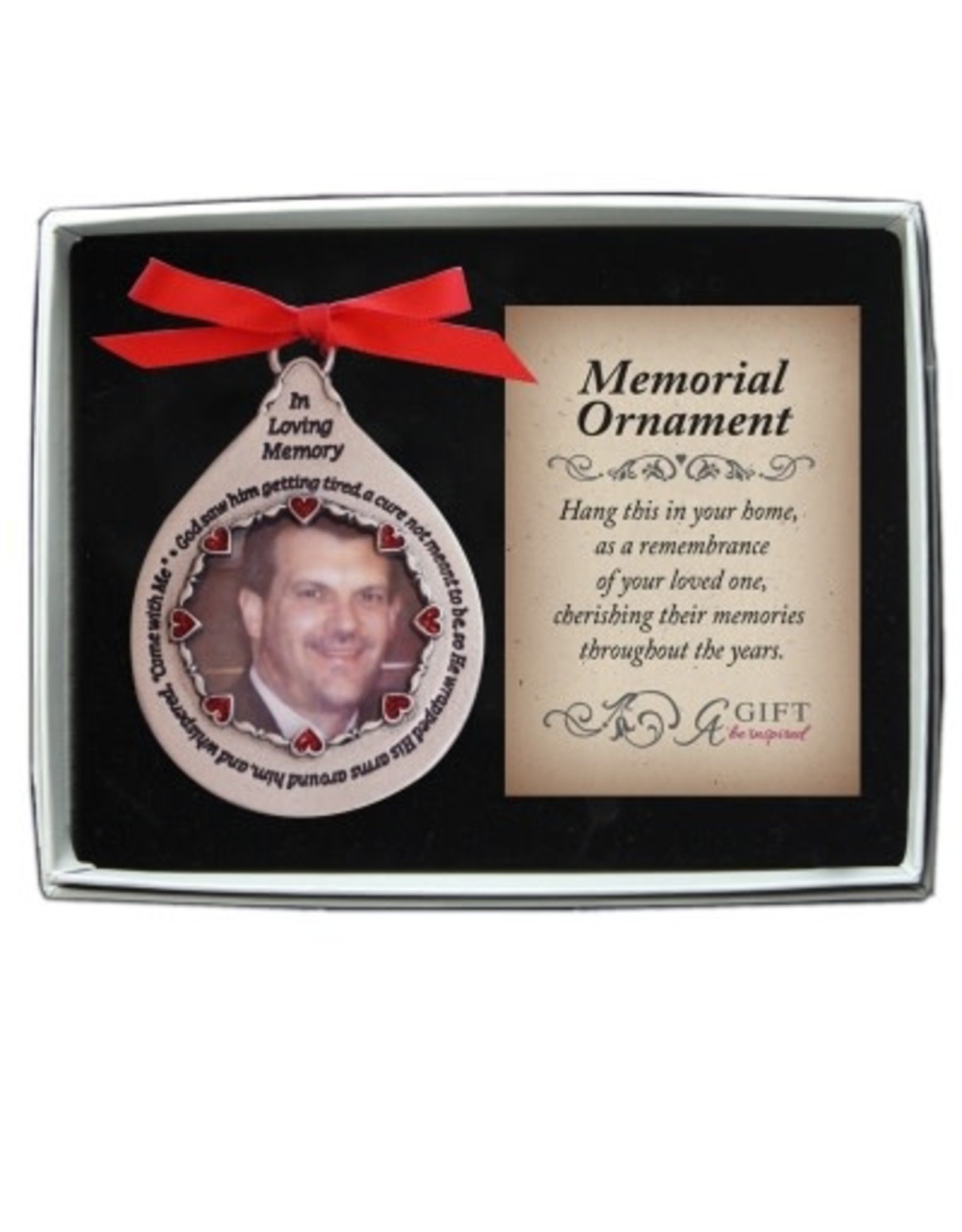 "God Saw His Tear" Memorial Ornament Frame