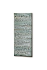 Abbey & CA Gift Footprints Plaque 10x22