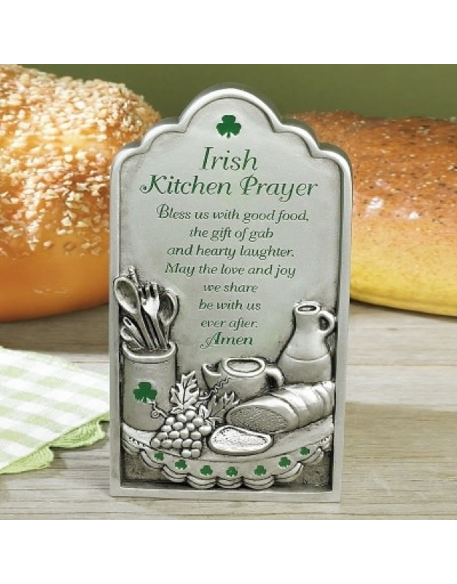 Abbey & CA Gift Irish Kitchen Prayer Plaque with Easel