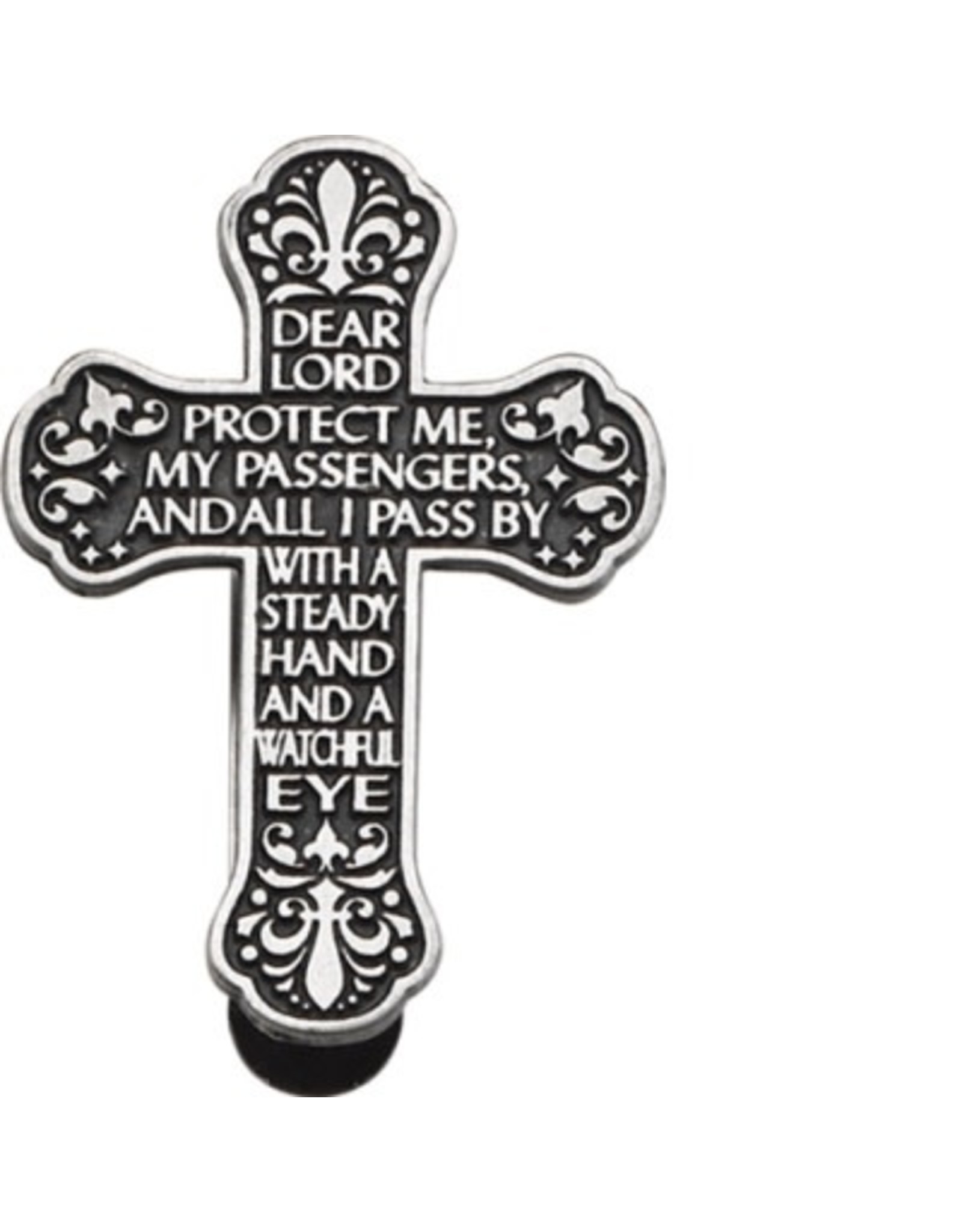 Abbey & CA Gift Visor Clip- Dear Lord Motorist Prayer Cross