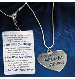 Abbey & CA Gift Necklace with Card - I am with You Always