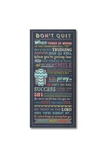 Abbey & CA Gift Plaque - Don't Quit (8x17")