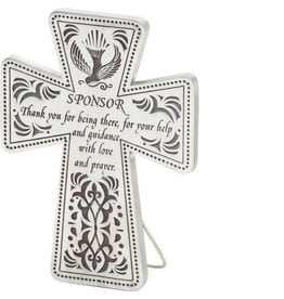 Abbey & CA Gift Sponsor Standing Cross 5"