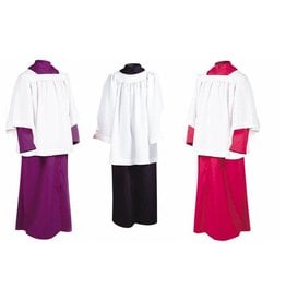 Malhame Vestment Altar Server Cassock-Available in Red, Black, Purple or White