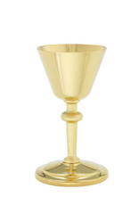 Alviti Creations Chalice Gold Plated 7-1/2" Ht, 8oz