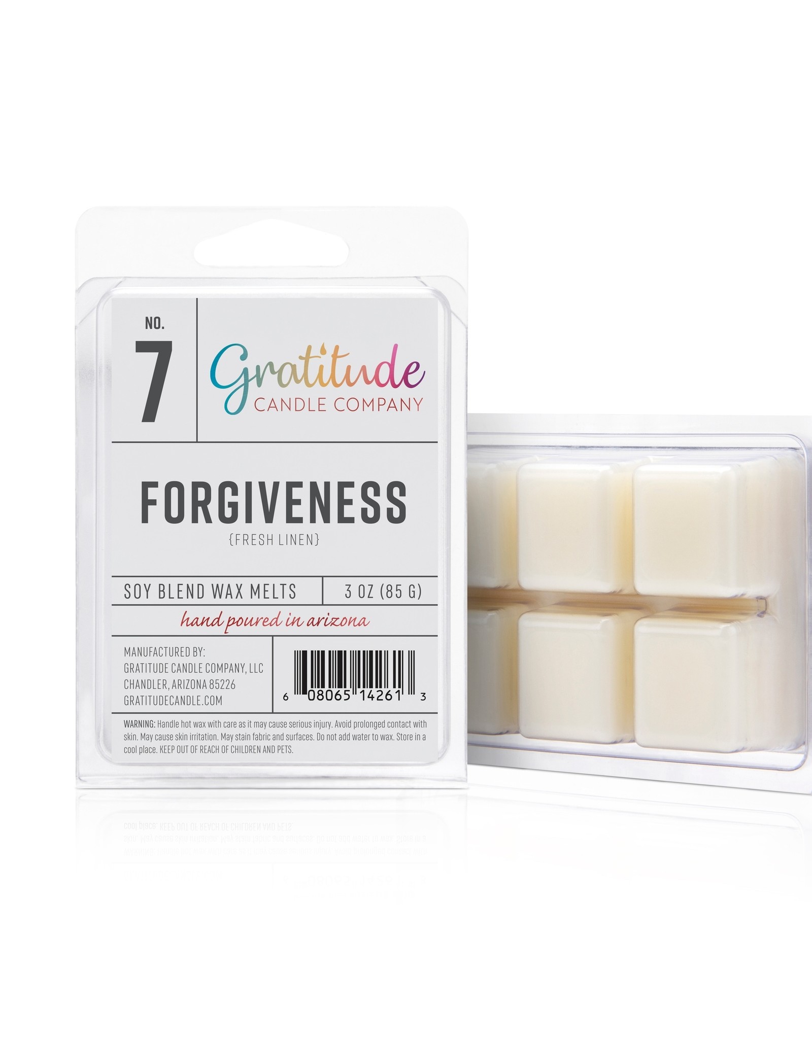 Gratitude Candle Company Gratitude Soy Blend Wax Melts - Forgiveness (Fresh Linen)