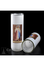 Cathedral Candle 5, 6, 7-Day Glass Globe - Divine Mercy (Each)