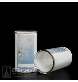 Cathedral Candle 3-Day Glass Globe - In Loving Memory (Each)