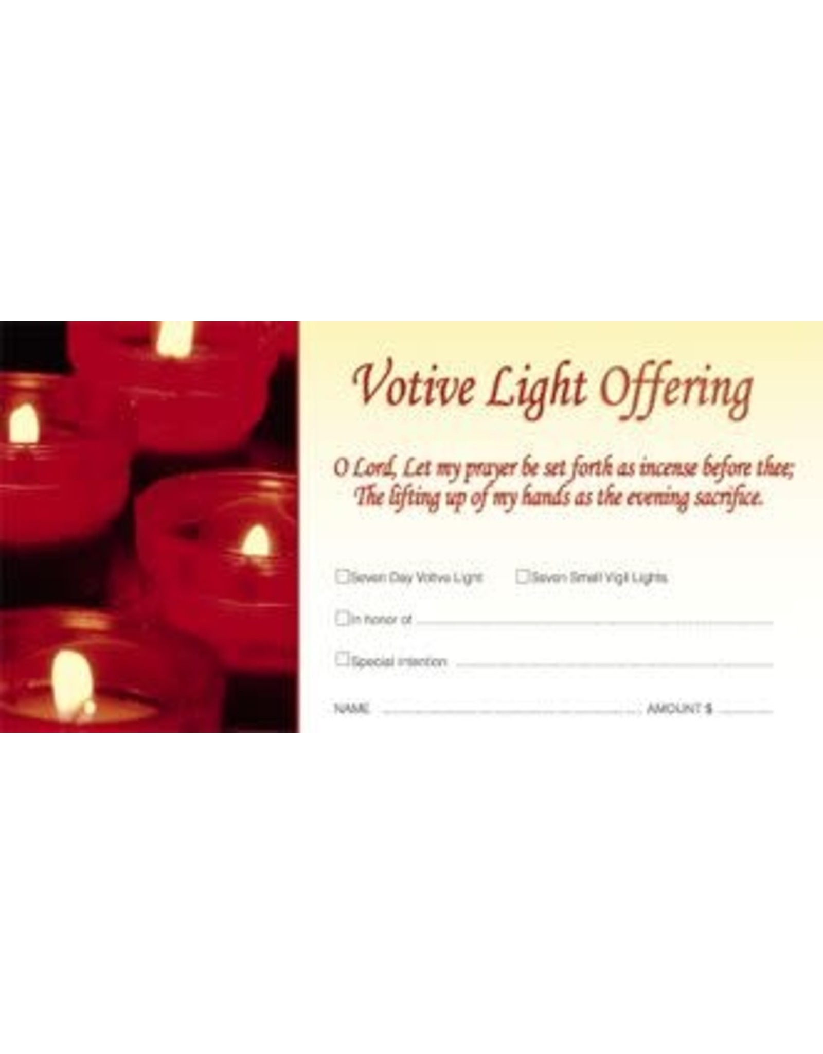Hermitage Art Offering Envelopes - Votive Light (100)