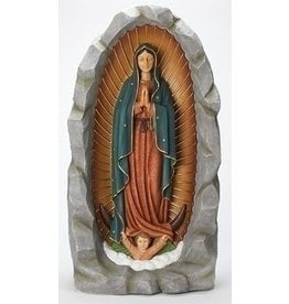 Roman Our Lady of Guadalupe Grotto Garden Statue 36"