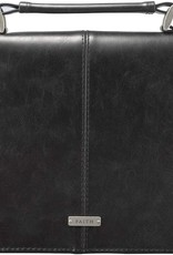 Bible Cover-Large-Black Leather-Look